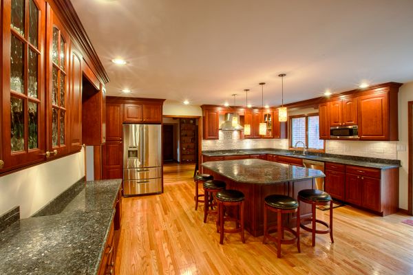 Cherry Kitchen Cabinet Repair in Kyle